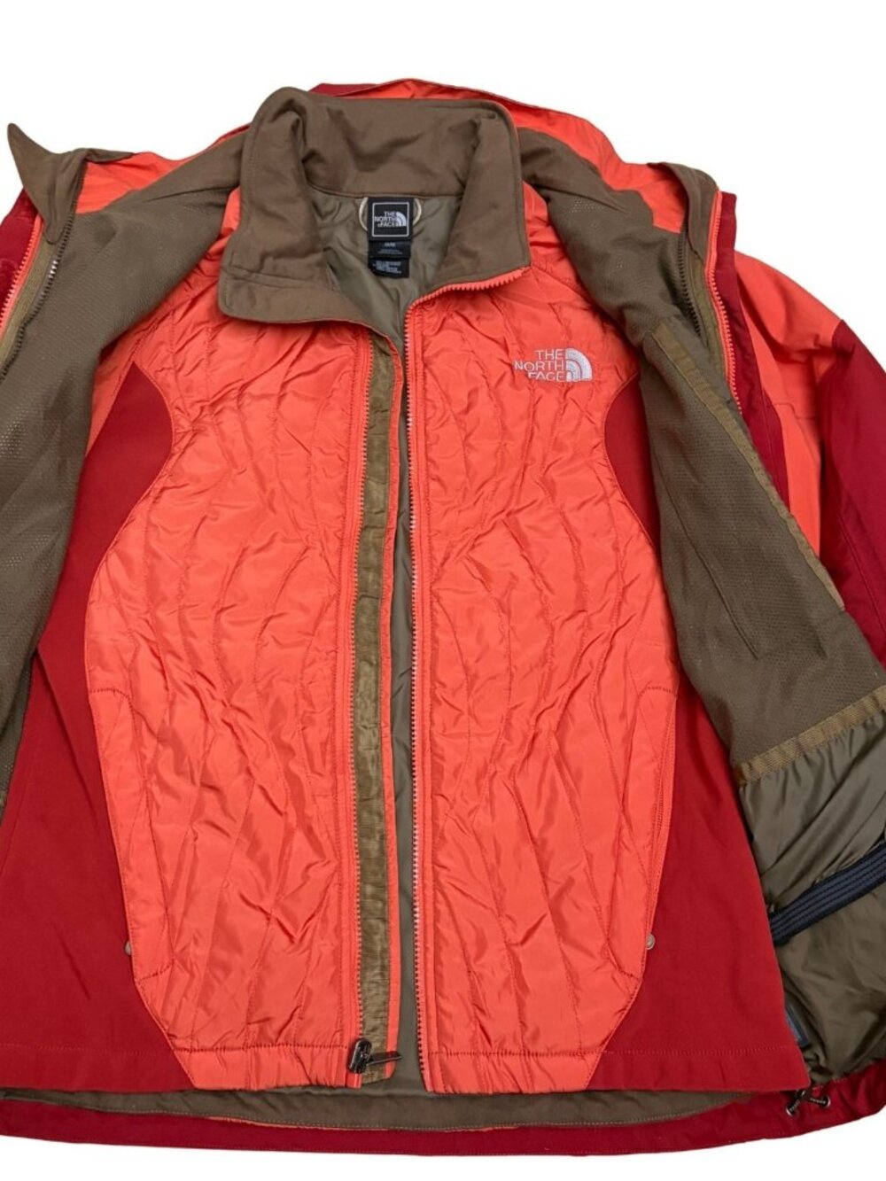 THE NORTH FACE 3-in-1 Hyvent Waterproof Jacket Snowboard Ski Coat Womens Medium - Picture 2 of 14
